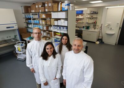 Bioarchitech team in the lab at Wood Centre for Innovation.