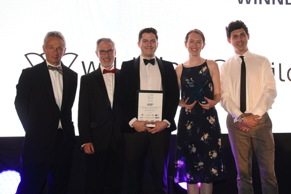 Wild Bioscience wins The Oxford Trust-sponsored Emerging Tech Business Award at the 2024 Oxfordshire Business Awards