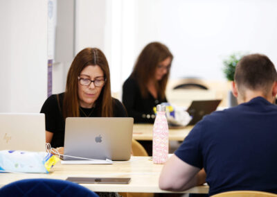 Team working at the Eagle Labs.